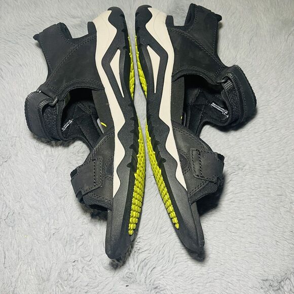 Mens Clarks Wave 2.0 Jump Strap Sport Sandals Black Nubuck US Size 11.5 - Picture 3 of 10